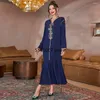 Etnische kleding Ramadan Eid geplooid Abaya Satin Dubai Avondjurken voor vrouwen Saudi Turkije Islam Pakistan Moslim lange jurk Kaftan Robe Kaftan