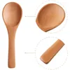 Set di stoviglie piccoli cucchiai di legno mini condimenti di degustazione sale per cucina cucina stagionatura caffè tè zucchero 150pcs 150pcs