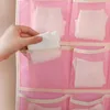 Storage Boxes 18 Pockets Underwear Bra Socks Hanging Organizer Bag Tidy Rack Hanger Bathroom Living Room Door Household Sundries