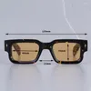Solglasögon ascarii original män fyrkantig klassisk designer acetat handgjorda solglasögon glasögon med original