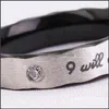 Wedding Rings Couple Ring Engagement For Men Women Fashion Jewelry Engraved Will Always 3558 Q2 Drop Delivery Dhixy