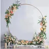 Decorazione per feste Cerchio in metallo Arco per matrimoni Palloncino rotondo Fiore Sfondo Cornice Stand Compleanno Deco ArchParty