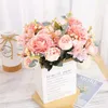 Decorative Flowers Artificial Peonies Bouquet Wedding Fake Peony Silk Flower For Home Party Garden Decoration Floral Arrangement