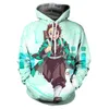 Men's Hoodies Autumn And Winter European American Personality Ghost-killing Elements 3D Printing Fashion Hip-hop Casual Street Hoodie