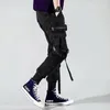 Erkek pantolon kargo erkek spor joggers erkek giyim Japon Kore sokak kıyafeti moda hip hop punk taktik Harem