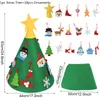 Christmas Decorations 1 Set Kids DIY Felt Tree With Decorative Ornaments Merry Home Navidad Year Gifts Xmas Supplies