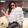 Women's Fur 2023 Winter Fashion Women Faux Coat Female Black Elegant Fluffy Thick Warm Artificial Jacket Outerwear Feminina