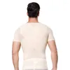 Shapers pour hommes Haleychan Mens Body Compression Chemise Taille Formateur Shaper Mesh Zipper Crochets Poitrine Binder Tummy Control Shapewear