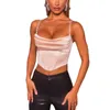 Women's Tanks 2023 Summer Women Sexy Bustiers Strapless Off Shoulder Push Up Corsets Slim Crop Tops Clubwear Outwear