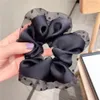 Nieuwe massief kleur corduroy streep lint haar scrunchie elastische haren banden Koreaanse haaraccessoires voor vrouwen meisjes paardenstaart hoofddeksel 1397