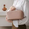 Kosmetische Taschen Badezimmer Reise Kit Toilne Multifunktion wasserdichte tragbare Handtasche Make-up Frauen Waschbeutel große Kapazität Leder