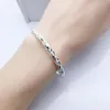 Bangle Fashion Shining Gypophila Stars Bangles 999 Color Silver Bracelets for Women Jóias de Festa de Casamento Ajustável