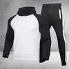 Hoods Hoodies merk Hoodie Suit sweatshirt herfst/winter 2023 patchwork set fleece sportkleding warme capuchoned