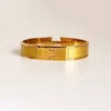 Luksusowa biżuteria urok Bangle Men Bracelets Classics Orange Designer Modna bransoletka ze stali nierdzewnej złota klamra wielokrotna bransoletka