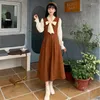 Robes décontractées plus taille femme 2023 hiver doux mignon roux vintage de Noël robe de fête de Noël à manches longues