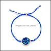 Charme Bracelets Mode Druzy Pour Femmes Guérison Cristal Pierre Chaîne Corde Chaînes Warp Bracelet Femme Diy Bijoux Cadeau Drop Delivery Otnwu