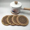 Tapis de table 6 pièces tasse créative tasse résistante à la chaleur sous-verres bouteille en bois environnementale napperons de cuisine