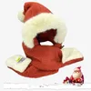 Берец Рождественский ветрозащитный плюшевые густые зимние шляпные шарф -шарф -перчатки на ушные ушные навеса для велосипедной шейки шапочки для шеи
