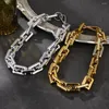 Choker Punk Grand Chunky Chaîne Collier Collier Pour Femmes Hommes Vintage Épais Big Lock Colliers Bijoux De Fête