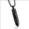 Pendentif Colliers Mode Seigneur Prière Bible Mens Collier En Acier Inoxydable Croix Chaîne Bijoux Crémation Cendres En Gros Drop Livrer Otksz