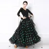 Scen Wear Standard Ballroom Dance Dresses Lady's High Quality Waltz Dancing Kirt Women Black Competition Dress