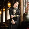 Vêtements ethniques Xiyue 2023 automne Style rétro soie Xiangyunsha haut de gamme broderie Art chinois longue robe femmes