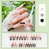 Nail Art Kits 1 Set Artificial Tips Lightweight With Glue Fashion Decoration Fake Patches