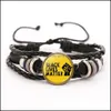 Outras pulseiras Black Lives Matter Bracelete de couro Não consigo respirar homens Mulheres charme garotas de menino Presentes de jóias Droga OT0GL