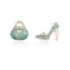 Stud Europe Fashion Jewelry Women Orecchini asimmetrici Lady Bag High Heel Drop Delivery Dhhqc