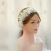 Hair Jewelry Yarn Flower Bridal Headpied Pérolas de cabeça de cabeça de casamento Acessórios de vidragem de casamento feitos