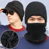 Berets 2023 Zimowe czapki dla mężczyzn kobiety dzianiny grube ciepłe ochronę ucha szyi sweter narciarski prosta moda osobowość