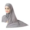 Scarves Fashion Plain Jersey Hijab Crystal Edge Scarf Women Shawl Muslim Headscarf Islamic