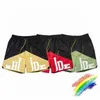 Patchwork Rhude Shorts Men Women Yellow Drawstring White Yacht Splicing Breeches S880 Lax2