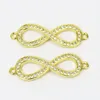 Pendant Necklaces 10 Pcs Gold Color Zircon Connector Accessories For Jewelry Making Elegant 7700