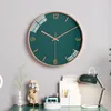 Wall Clocks Nordic Light Luxury Clock Modern Simple Metal Glass Mirror No Ticking Silent Living Room Bedroom Study Home Decor