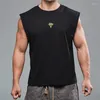 Camisetas masculinas tanques de fitness masculino top algodão solto tanktop masculino ginástica bodybuilding moda de moda de verão sem mangas