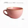 Кружки креативная керамическая цветная кружка северная домашняя чашка для завтрака с большим мощностью суп -офис Пара вода вода