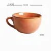 Кружки креативная керамическая цветная кружка северная домашняя чашка для завтрака с большим мощностью суп -офис Пара вода вода