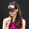 Fournitures de fête Autre événement Femmes Masque pour les yeux en dentelle noire Mode Costumes d'Halloween Accessoires Bal Creux Demi-visage Masques avec les yeux bandés