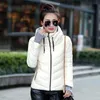 Женские траншеи, женские женские короткие базовые куртки Mujer Parkas Office Ladies Slim с твердым сплошным воротником толстые хлопковые мягкие хладнокровия Kurtka Damskawom