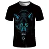 Men's T Shirts 2023 Tiger Men 3D Printed T-shirt Black Ferocious Street Unique Fashion Clothing Boy Summer Tee Top