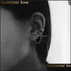 Charm 4Pcs/Set Vintage Boho Moon Stud Earring Leaves Ear Clip Design For Women Girls Jewelry Party Gift Drop Delivery Earrings Ot2Dh