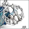 Silver Solid 925 Sterling Sier Dangle Charm Bead تناسب أساور المجوهرات على الطراز الأوروبي 11 D3 Drop Droviour Dhnau