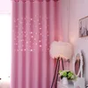 Curtain & Drapes Blackout Curtains Star Shape Kids' Hollow Double Layer Cloth Yarn Combination Thermal Insulating Room Darkening