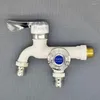 Bathroom Sink Faucets Double Outlet Faucet Washing Machine For Garden Washer Mop Pool Tap Accessories