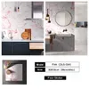 Wallpapers Wall Sticker Thick Self Adhesive Tiles Floor Stickers Marble Bathroom Ground Waterproof PVC Bedroom Furniture Room