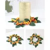 Juldekorationer härliga Xmas Artificial Berry Candle Ring Diy Table Decoration