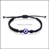 Linkketen handgemaakte gevlochten rode draad string armband link voor vrouwen mannen Turks kwaadaardig blauw oog charme geluk touw verstelbare vrienden otyq6