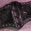 Cinture Vita creativa Cincher Corsetto Paillettes Match Abbigliamento Lace Up Dark Style Lady Bustier