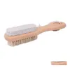 Brosses De Bain Éponges Épurateurs 2 En 1 Corps Naturel Ou Pied Spa Exfoliant Brosse Double Face Avec Pierre Ponce Nature Et Doux Br Dhlny